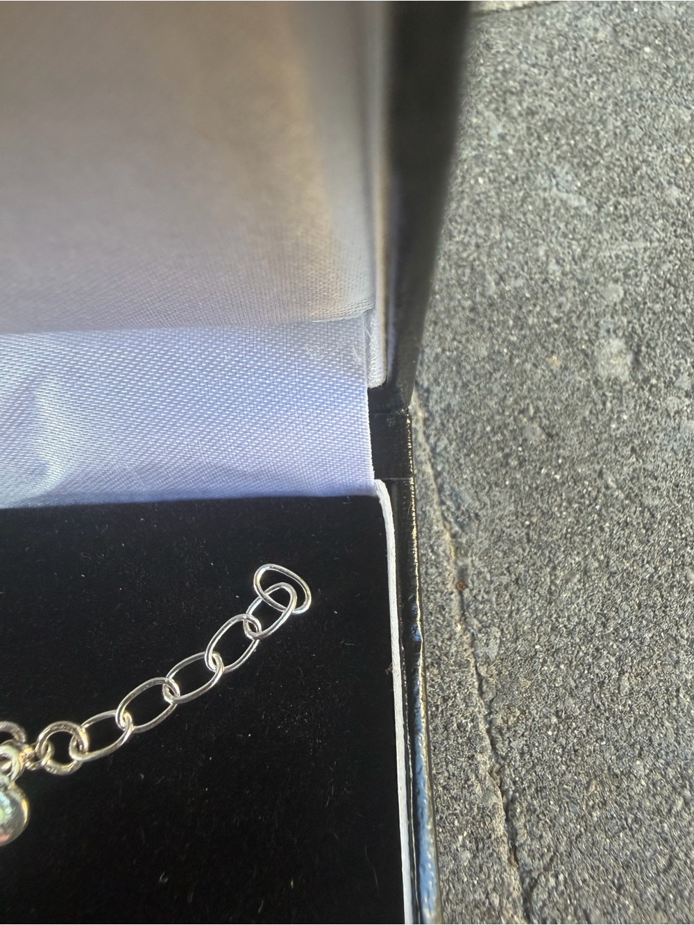 Sterling Silver Heart Charm Bracelet/Anklet - Picture 4 of 6